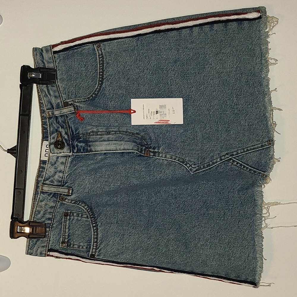 BDG Denim Mini with stripes.